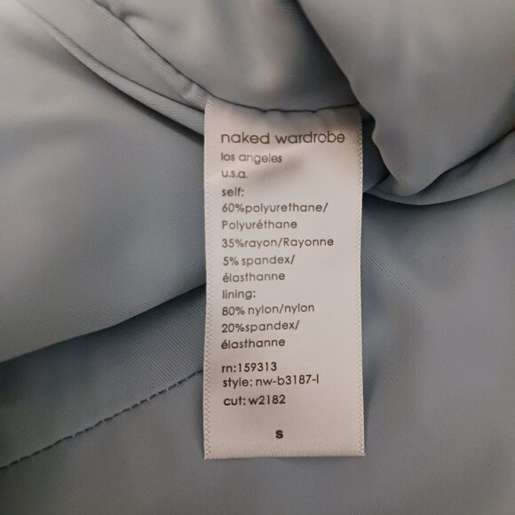 Naked Wardrobe Light Blue Bodysuit - Picture 7 of 14